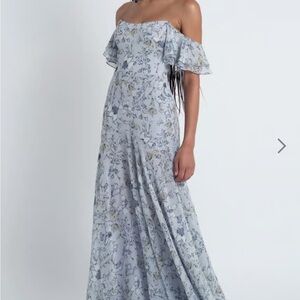 Jenny Yoo - Belen Print Whisper Multi dress Blue Floral